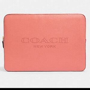 Coach Bright Coral Laptop Sleeve